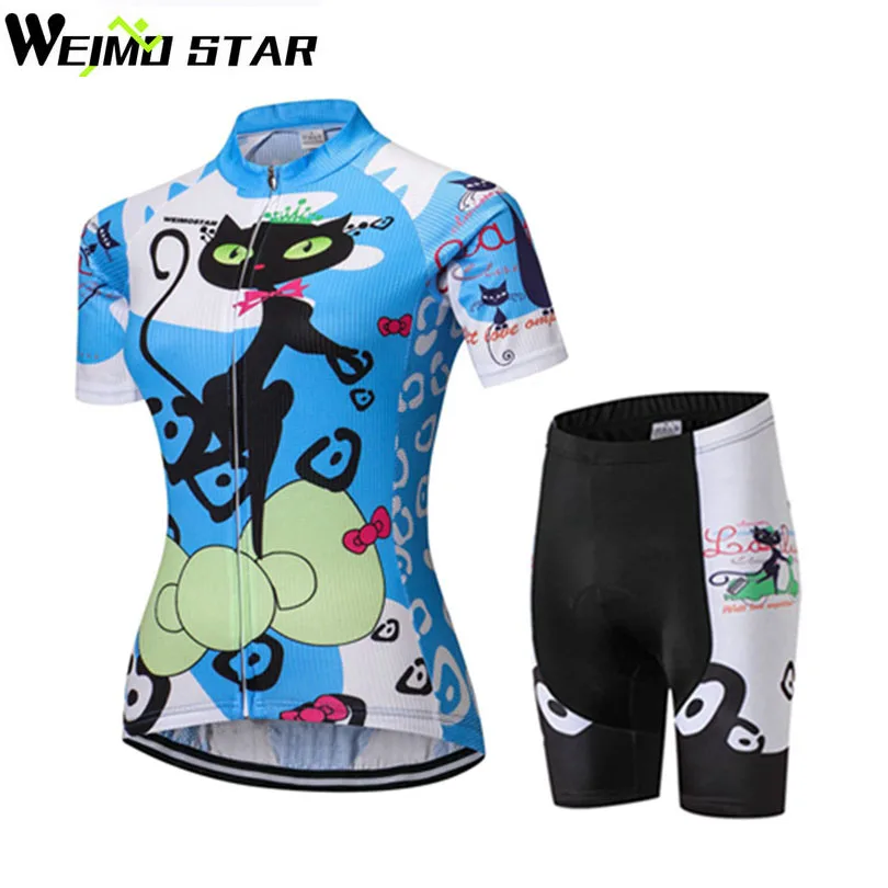 WEIMOSTAR Team Ropa Ciclismo Women Cat Blue Cycling Jersey Shorts Set Bike Bicycle Sportswear Suit
WEIMOSTAR Team Ropa Ciclismo Women Cat Blue Cycling Jersey Shorts Set Bike Bicycle Sportswear Suit