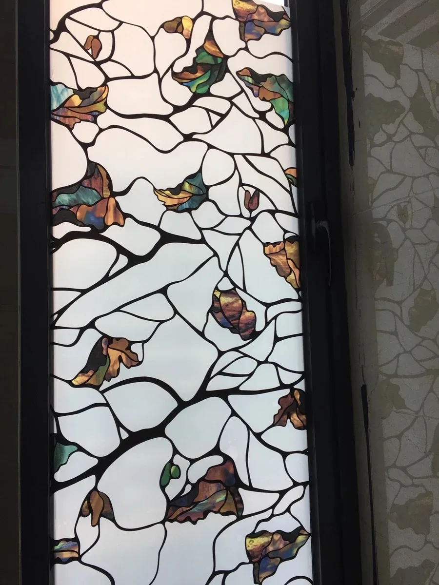 Width 92cm Stained stone decorative film Window Sticker Privacy Window Film Static Opaque living room Home decor Glass Sticker
Width 92cm Stained stone decorative film Window Sticker Privacy Window Film Static Opaque living room Home decor Glass Sticker