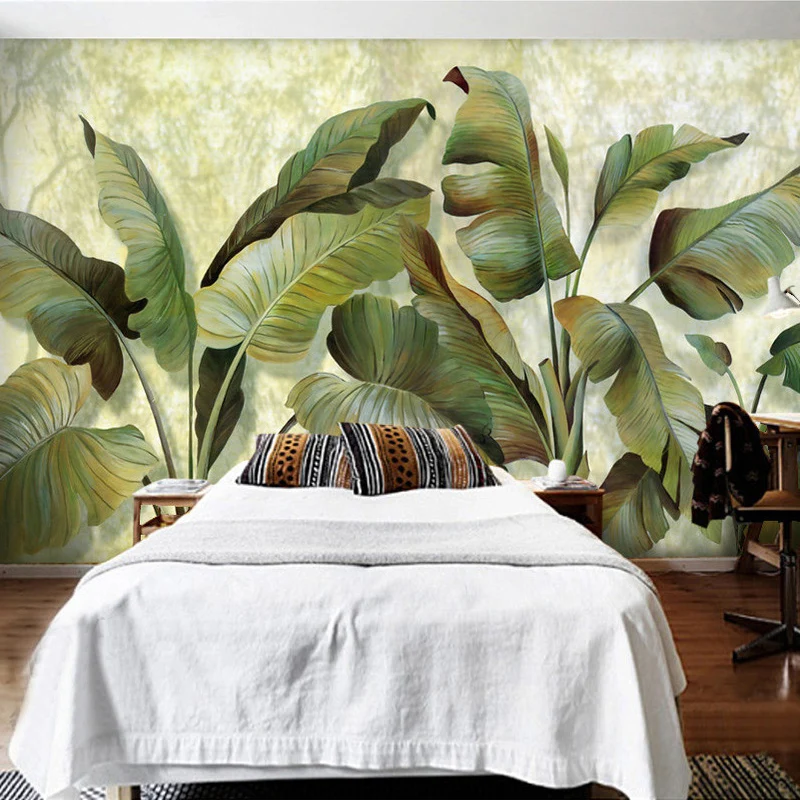 Southeast Asia Tropical Rain Forest Mural Wallpaper 3D Green Plant Wall Cloth Bedroom Living Room Background Wall Covering Rolls
Southeast Asia Tropical Rain Forest Mural Wallpaper 3D Green Plant Wall Cloth Bedroom Living Room Background Wall Covering Rolls
