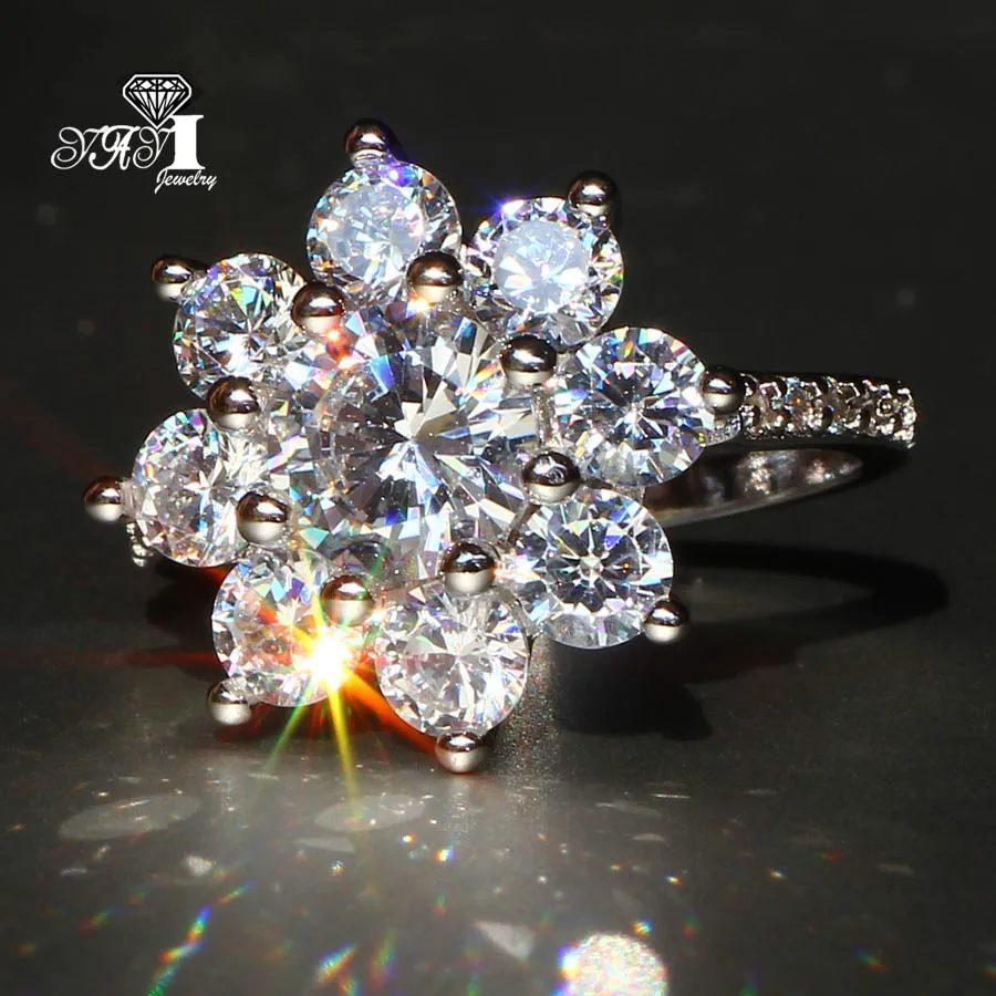 YaYI Jewelry Fashion Princess Cut 3.7 CT White Zircon Silver Color Engagement Rings wedding Heart Flower Rings Party Rings
YaYI Jewelry Fashion Princess Cut 3.7 CT White Zircon Silver Color Engagement Rings wedding Heart Flower Rings Party Rings