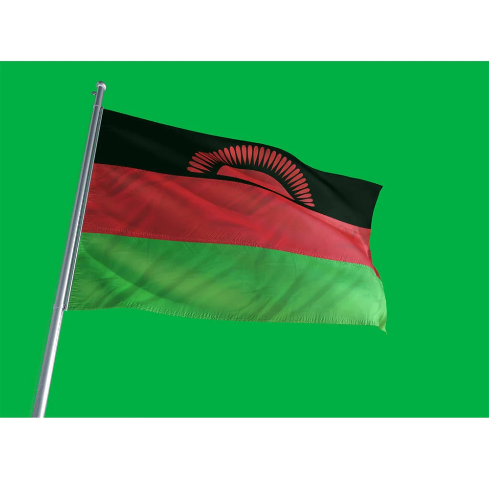 The Malawi (MW) Flag Polyester 5*3 FT 150*90 CM All color Logos | Дом и сад