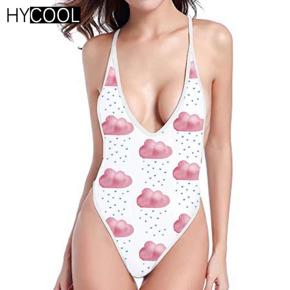 HYCOOL 2019 New Bathing Suit Women Cute Swimsuit Sexy Swimwear Pink Bikini Push Up Plus SizeMaillot De Bain Femme | Спорт и