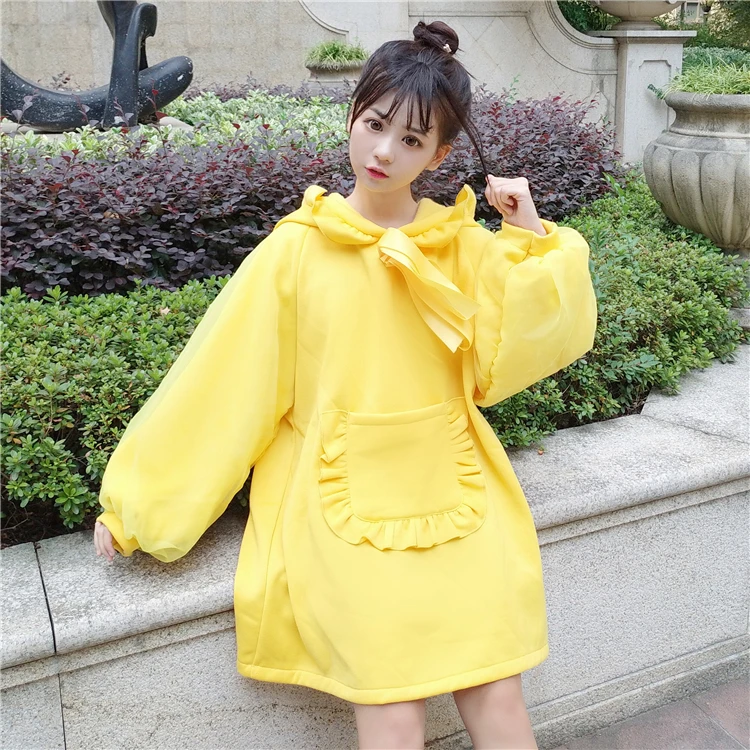 Winter hoodies women's Japanese sweet big pocket plus velvet thick loose fashion cute casual hooded Sweatshirts
Winter hoodies women's Japanese sweet big pocket plus velvet thick loose fashion cute casual hooded Sweatshirts