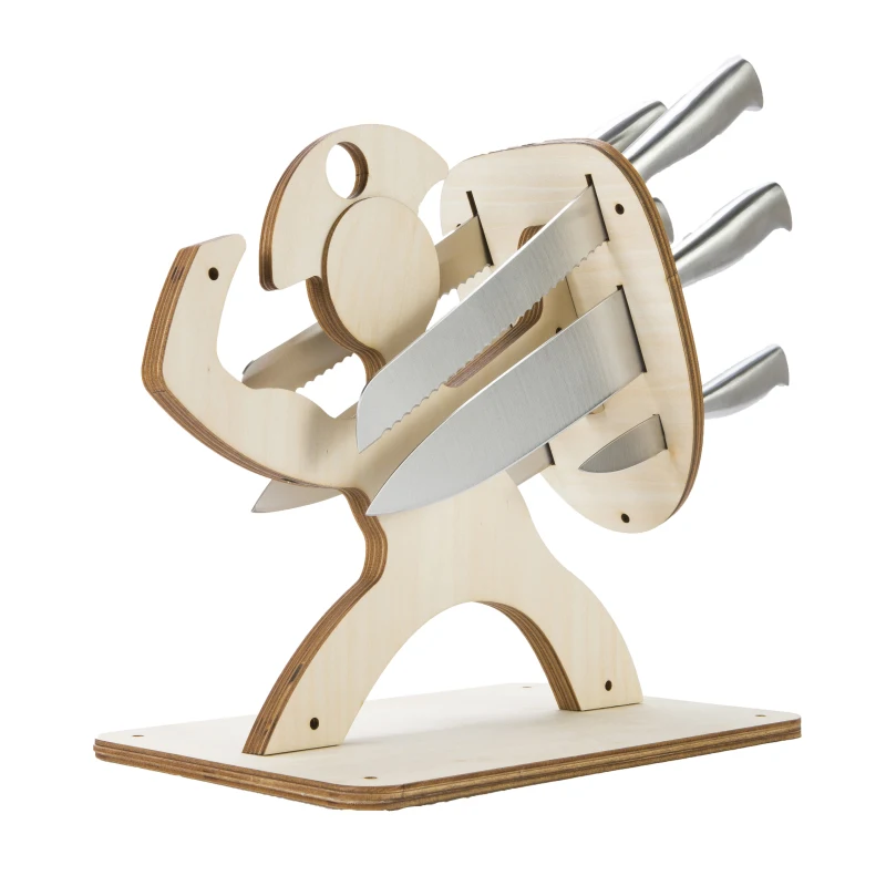 New Arrivals Spartan Knife Block Roman Warrior Knife Holder Greek Solider Wooden Knife Rest Organizer Shelf
New Arrivals Spartan Knife Block Roman Warrior Knife Holder Greek Solider Wooden Knife Rest Organizer Shelf
