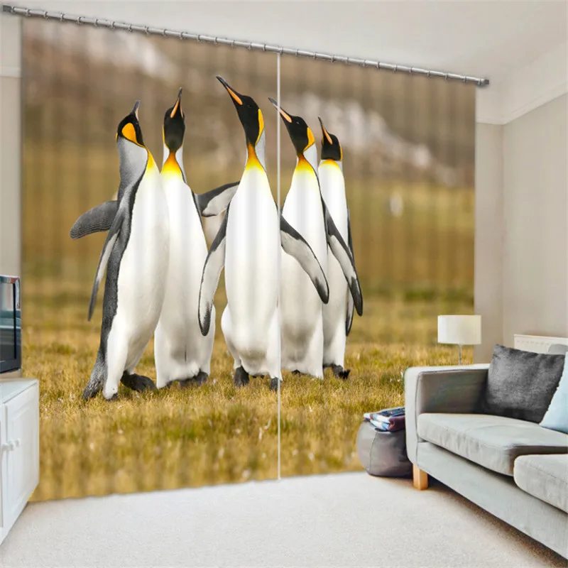Curtains Luxury Blackout 3D Window Curtains For Living Room kids Bedroom Customized size Drapes cortinas Rideaux penguin print
Curtains Luxury Blackout 3D Window Curtains For Living Room kids Bedroom Customized size Drapes cortinas Rideaux penguin print