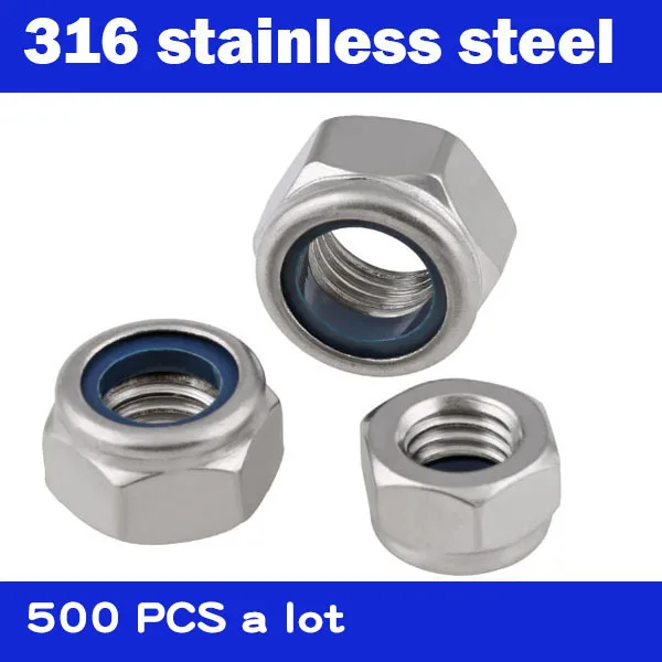 500Pcs, M3 M4 M5 M6 M8 M10 M12 M20 Galvanized 316 Stainless Steel Self-locking Nut Lock Nut Locknut Slip Nylon Hex Nut DIN985
500Pcs, M3 M4 M5 M6 M8 M10 M12 M20 Galvanized 316 Stainless Steel Self-locking Nut Lock Nut Locknut Slip Nylon Hex Nut DIN985