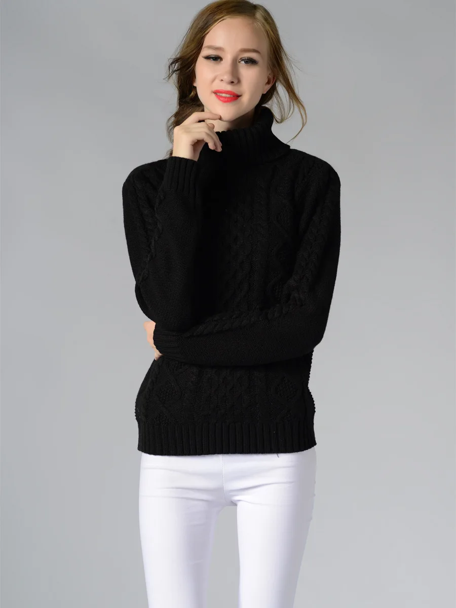 Top Quality Women soft Turtleneck knitted pullover sweater femme Autumn winter warm knitting sweater
Top Quality Women soft Turtleneck knitted pullover sweater femme Autumn winter warm knitting sweater