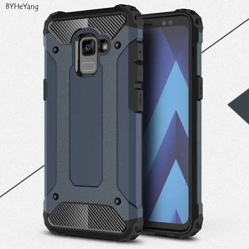 Чехол BYHeYang для Samsung Galaxy A8 2018 силиконовый противоударный тонкий жесткий