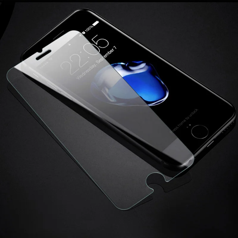 Защита экрана для iPhone 5 6 s 7 8 Plus 7Plus X Xs MAX XR стеклянная фотопленка 9H 2.5D Закаленное