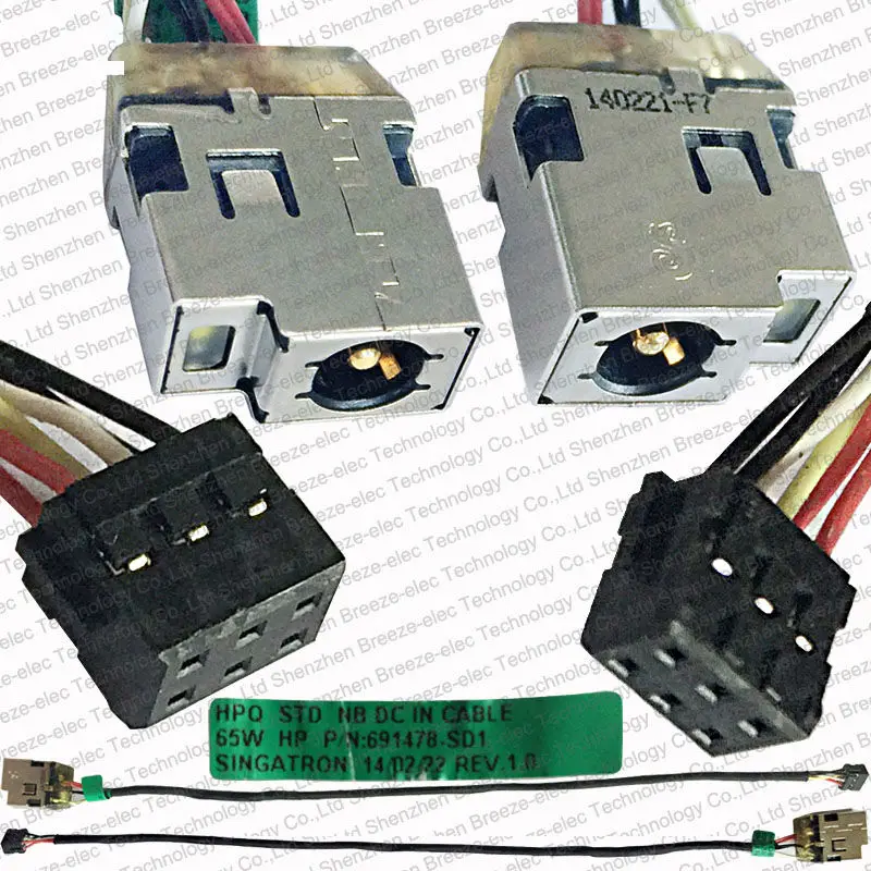 5 pieces/lot 100% Genuine Laptop DC Power Jack Cable Socket connector wire harness for HP Spectre TouchSmart 15t-4000 691478-SD1
5 pieces/lot 100% Genuine Laptop DC Power Jack Cable Socket connector wire harness for HP Spectre TouchSmart 15t-4000 691478-SD1