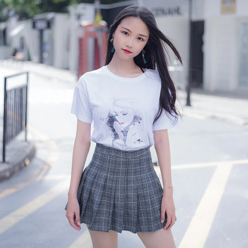 PREISEI Women Painted T-Shirt Literary style Summer Cotton T Shirt O Neck Short Sleeve Women's T-Shirt P19061
PREISEI Women Painted T-Shirt Literary style Summer Cotton T Shirt O Neck Short Sleeve Women's T-Shirt P19061