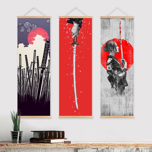Японский самурайский свиток JIE DO ART, живопись, холст, печать, плакат с деревянной вешалкой, настенное искусство, гостиная, спальня, дом
Японский самурайский свиток JIE DO ART, живопись, холст, печать, плакат с деревянной вешалкой, настенное искусство, гостиная, спальня, дом