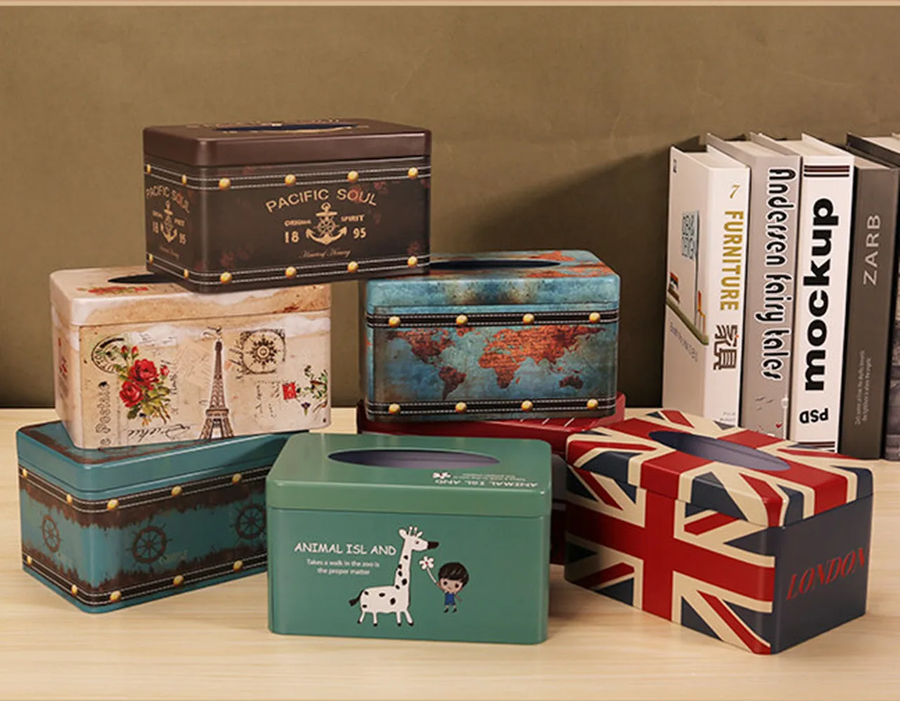 TSSAAG New Brand Metal Tissue Box Retro Paper London Home Car Napkins Holder Case Home Organizer Decoration Tools
TSSAAG New Brand Metal Tissue Box Retro Paper London Home Car Napkins Holder Case Home Organizer Decoration Tools