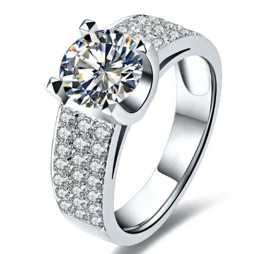 Genuine 14K White Gold 1CT Classic Brand Diamond Engagement Ring Solid White Gold Jewelry Wedding Au585 Jewelry
Genuine 14K White Gold 1CT Classic Brand Diamond Engagement Ring Solid White Gold Jewelry Wedding Au585 Jewelry