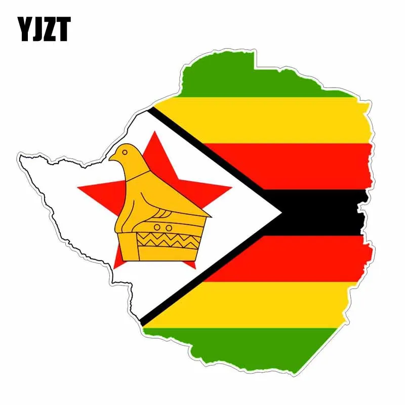 YJZT 15.8CM*14.5CM Window Zimbabwe Flag Map Car Sticker PVC Reflective Decal 6-1176
YJZT 15.8CM*14.5CM Window Zimbabwe Flag Map Car Sticker PVC Reflective Decal 6-1176