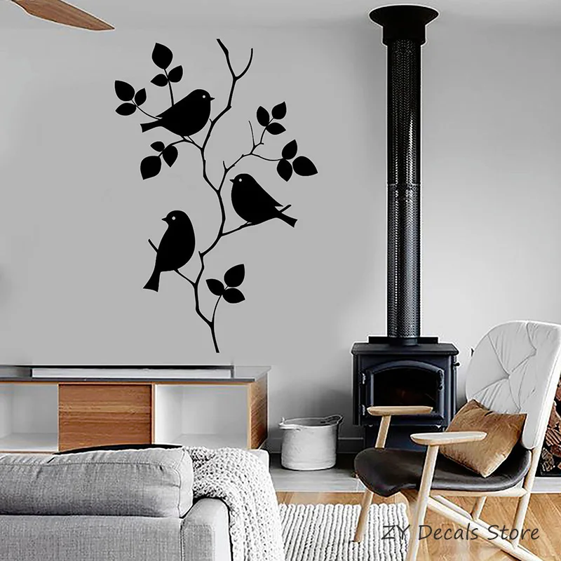 Branch Birds Wall Decal Leaves House Interior Room Wall Stickers Tree Bird Home Decoration Wall Art Mural Bedroom Wallpaper L329
Branch Birds Wall Decal Leaves House Interior Room Wall Stickers Tree Bird Home Decoration Wall Art Mural Bedroom Wallpaper L329