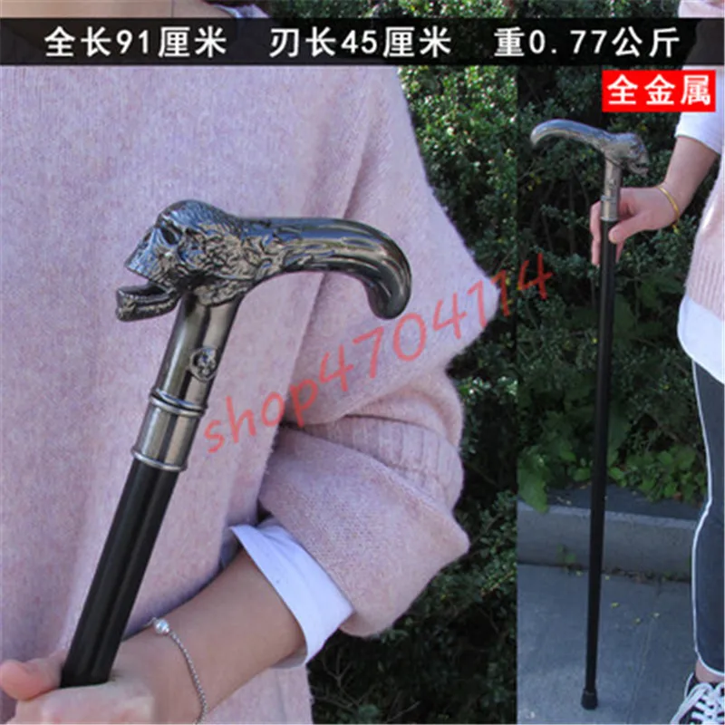 Zinc alloy handle, all-metal stainless steel, ghost stick, handicraft, decoration, collection
Zinc alloy handle, all-metal stainless steel, ghost stick, handicraft, decoration, collection