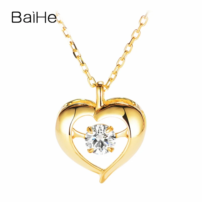 BAIHE Real Solid 18K Yellow Gold H/SI Natural Diamond Heart Necklace Trendy Wedding Fine Jewelry Making Smart Jewelry 하트 목걸이
BAIHE Real Solid 18K Yellow Gold H/SI Natural Diamond Heart Necklace Trendy Wedding Fine Jewelry Making Smart Jewelry 하트 목걸이