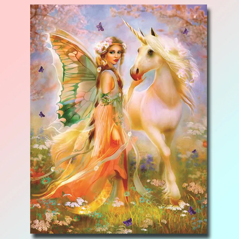 New 5D full drill Diamond Painting Fairy and unicorn Picture diy resin Diamond Embroidery sale Cross Stitch Home Decor
New 5D full drill Diamond Painting Fairy and unicorn Picture diy resin Diamond Embroidery sale Cross Stitch Home Decor