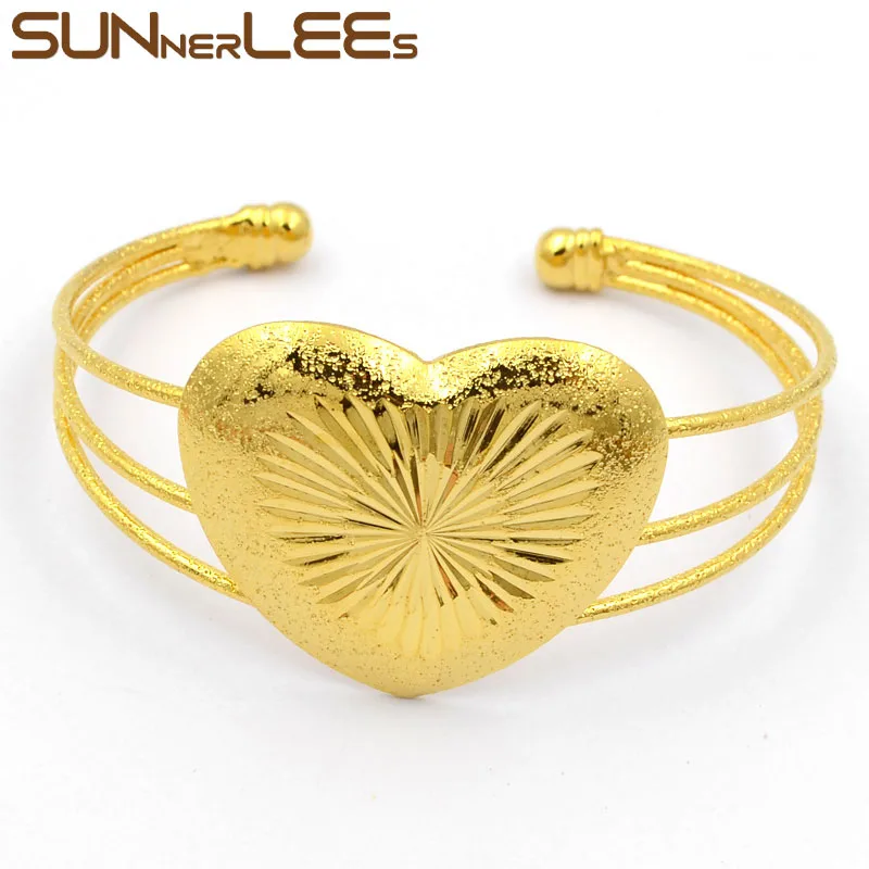 SUNNERLEES новые модные ювелирные изделия золотистого цвета сердце очаровательный браслет изменяемый Размер Открытие для женщин девочек B18
SUNNERLEES новые модные ювелирные изделия золотистого цвета сердце очаровательный браслет изменяемый Размер Открытие для женщин девочек B18