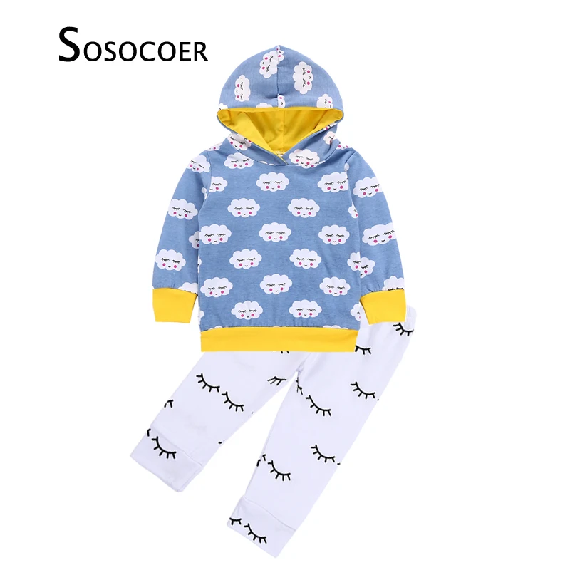 Зимний комплект одежды для новорожденных SOSOCOER, футболка с капюшоном и рисунком облака и смайлика + штаны с ресничками, комплекты одежды из 2 ...
Зимний комплект одежды для новорожденных SOSOCOER, футболка с капюшоном и рисунком облака и смайлика + штаны с ресничками, комплекты одежды из 2 ...