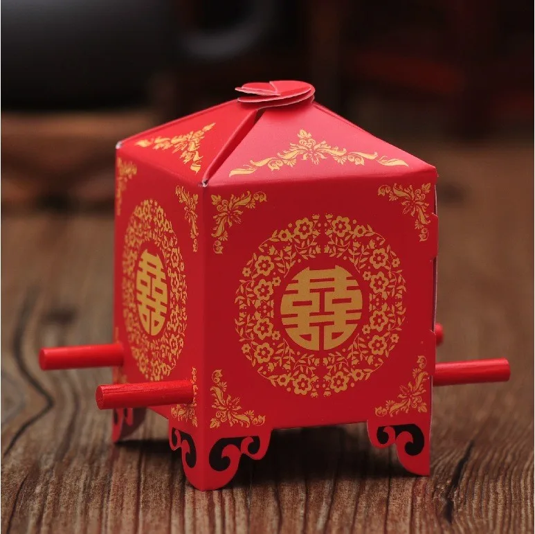 Chinese Asian Style Red Double Happiness Sedan Chair Wedding favor box 50PCS/LOT party gift favor candy box
Chinese Asian Style Red Double Happiness Sedan Chair Wedding favor box 50PCS/LOT party gift favor candy box