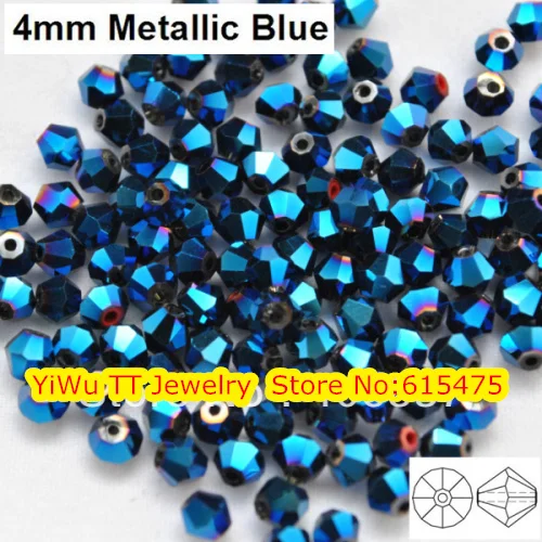 Free Shipping, 720pcs/Lot 3mm metallic blue color Chinese Top Quality Crystal Bicone Beads
Free Shipping, 720pcs/Lot 3mm metallic blue color Chinese Top Quality Crystal Bicone Beads