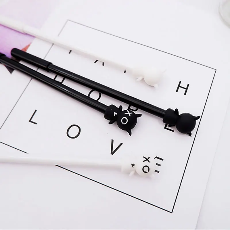2pcs/lot Creative doll neutral pen black 0.5mm gel pen Kawaii stationery pens students school office writing pen Student gift
2pcs/lot Creative doll neutral pen black 0.5mm gel pen Kawaii stationery pens students school office writing pen Student gift