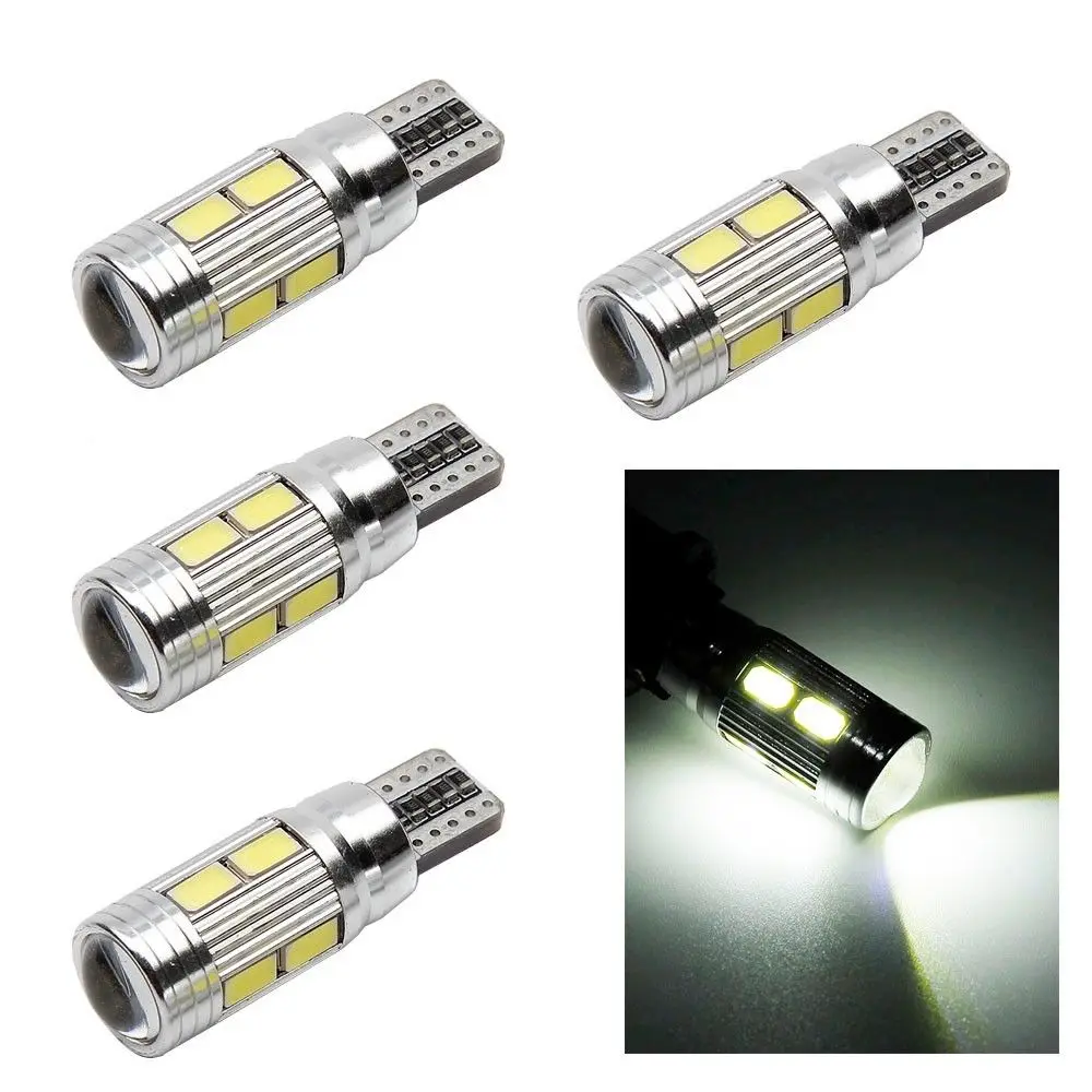 4 шт. Bombilla Canbus T10 W5W 5630 10 светодиодный SMD Blanco Coche боковой клиновидный светильник
4 шт. Bombilla Canbus T10 W5W 5630 10 светодиодный SMD Blanco Coche боковой клиновидный светильник