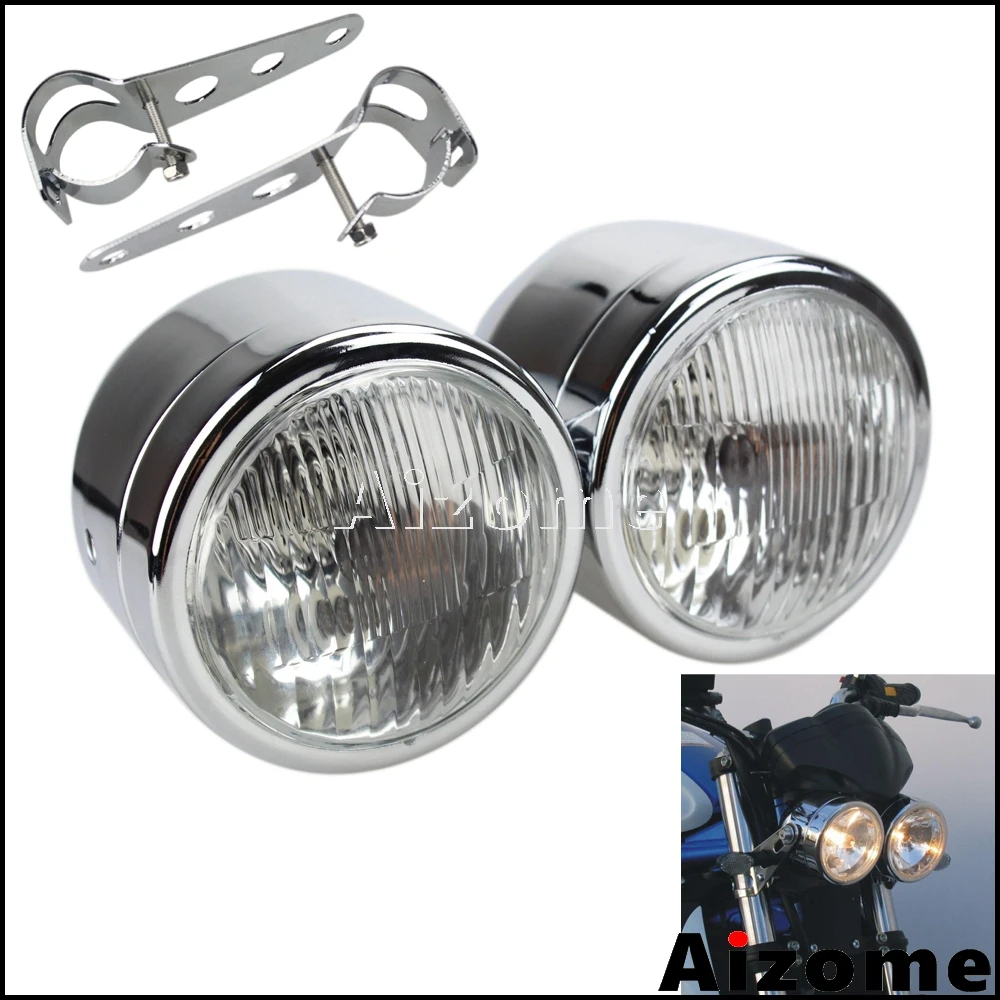 Двойная фара H4 для Harley Kawasaki Honda Suzuki Yamaha Cafe Racer Street Bikes Dual Sport мотоциклетная фара
Двойная фара H4 для Harley Kawasaki Honda Suzuki Yamaha Cafe Racer Street Bikes Dual Sport мотоциклетная фара