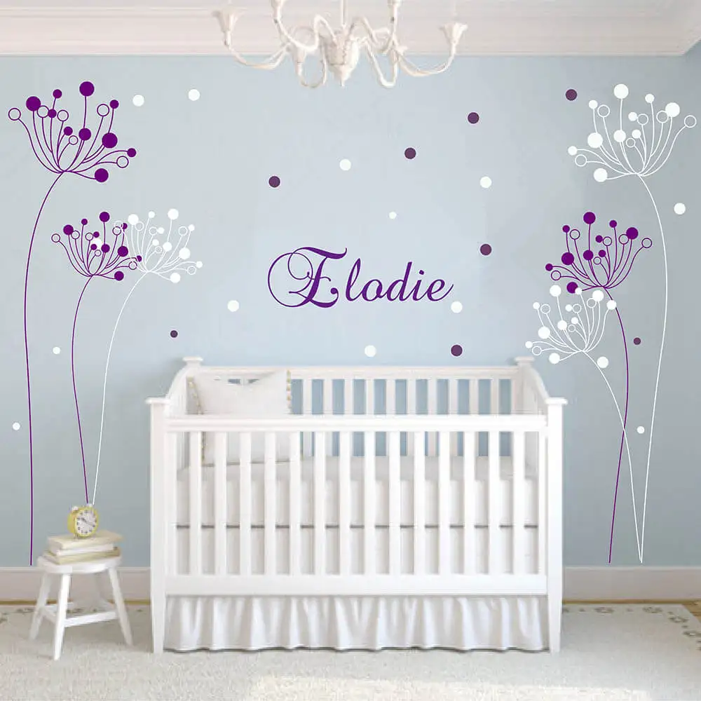Dandelion with Name Wall Sticker Dandelion Personalized Wall Decal Custom Name Dandelion Removable Wall Decor 748C
Dandelion with Name Wall Sticker Dandelion Personalized Wall Decal Custom Name Dandelion Removable Wall Decor 748C