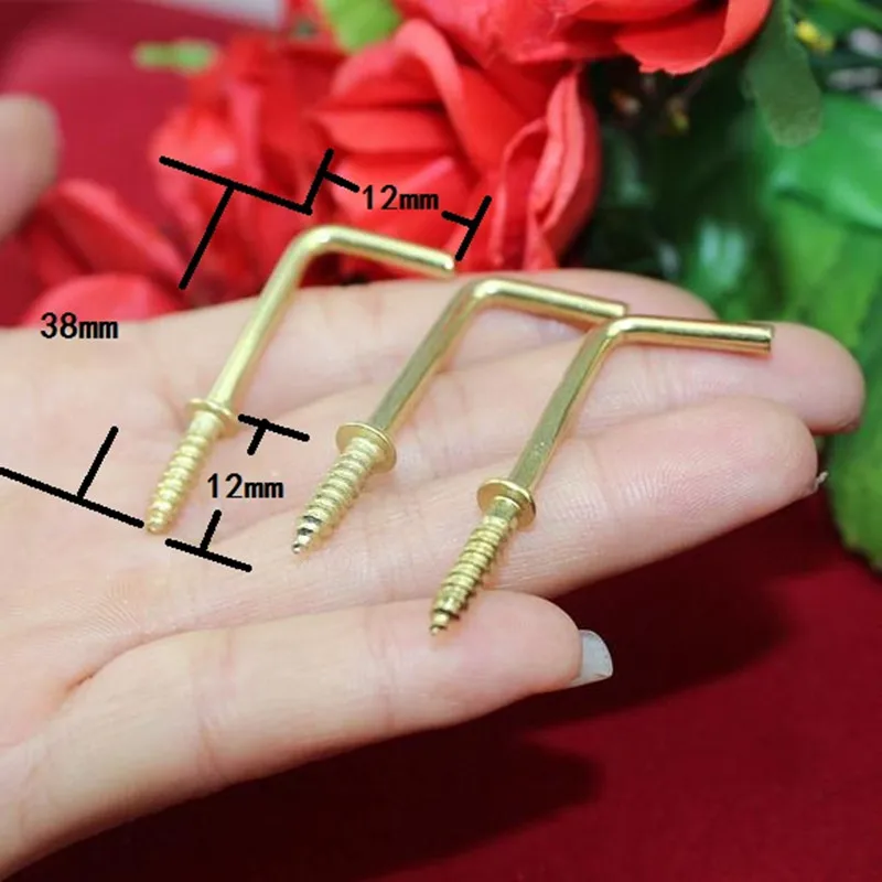 Right Angle Screw Hook,Light Hook,7 Style Hook, L Style,Sheep Eye Hook,Frame Accessories,Yellow Color,38*12mm,10Pcs
Right Angle Screw Hook,Light Hook,7 Style Hook, L Style,Sheep Eye Hook,Frame Accessories,Yellow Color,38*12mm,10Pcs