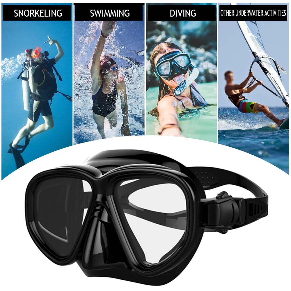 Professional Diving Mask Goggles Swimming Diving Snorkeling Glass Equipment Toughened Tempered Glass Watersports Equipment
Professional Diving Mask Goggles Swimming Diving Snorkeling Glass Equipment Toughened Tempered Glass Watersports Equipment
