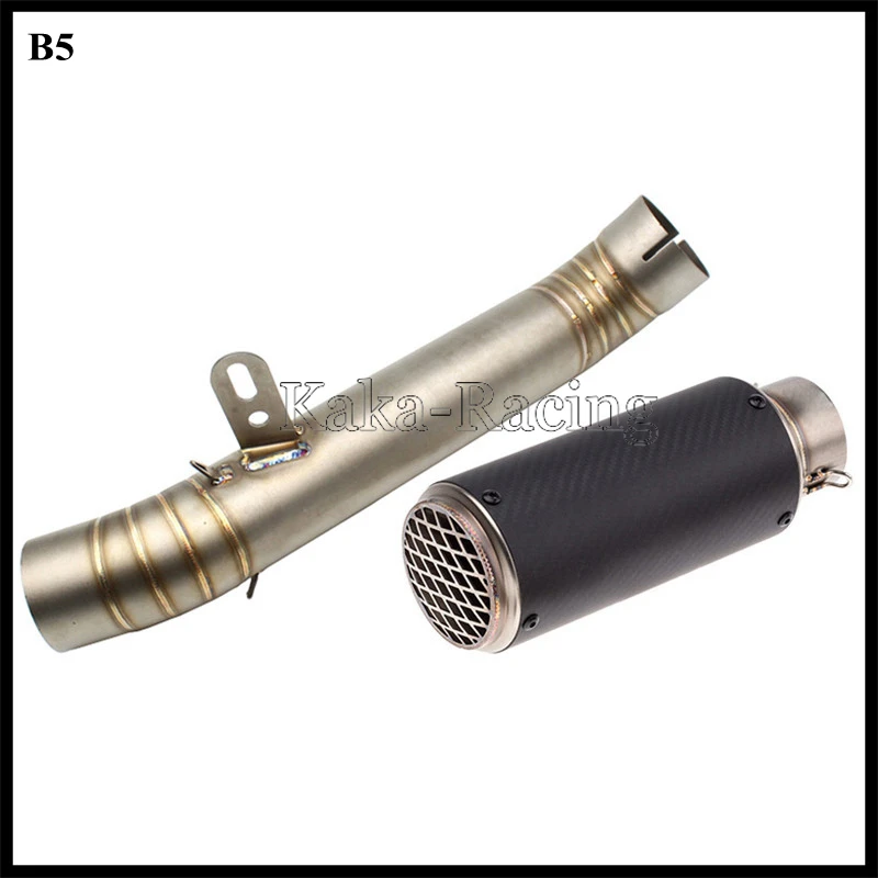 Motorcycle Exhaust System Connect Link Middle Pipe with 61MM Carbon Fiber Exhaust Muffler Tail For Aprilia RSV4 2012 to 2015
Motorcycle Exhaust System Connect Link Middle Pipe with 61MM Carbon Fiber Exhaust Muffler Tail For Aprilia RSV4 2012 to 2015