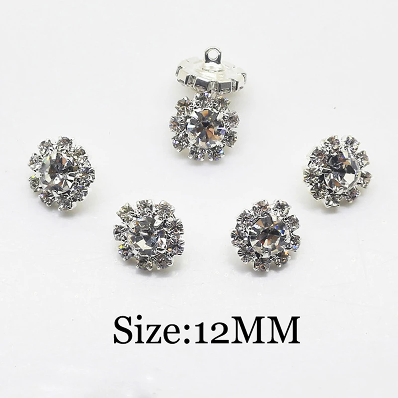 12mm 10pcs clear Crystal Rhinestone button , Crystal Button Wedding decoration accessory.
12mm 10pcs clear Crystal Rhinestone button , Crystal Button Wedding decoration accessory.