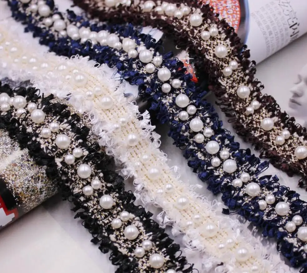 Type-2 10Yard Pearl Beads Colour Knitted Lace Fabric Trim Ribbon For Apparel Sewing DIY Clothes Bridal wedding Doll Cap Hail Bow
Type-2 10Yard Pearl Beads Colour Knitted Lace Fabric Trim Ribbon For Apparel Sewing DIY Clothes Bridal wedding Doll Cap Hail Bow