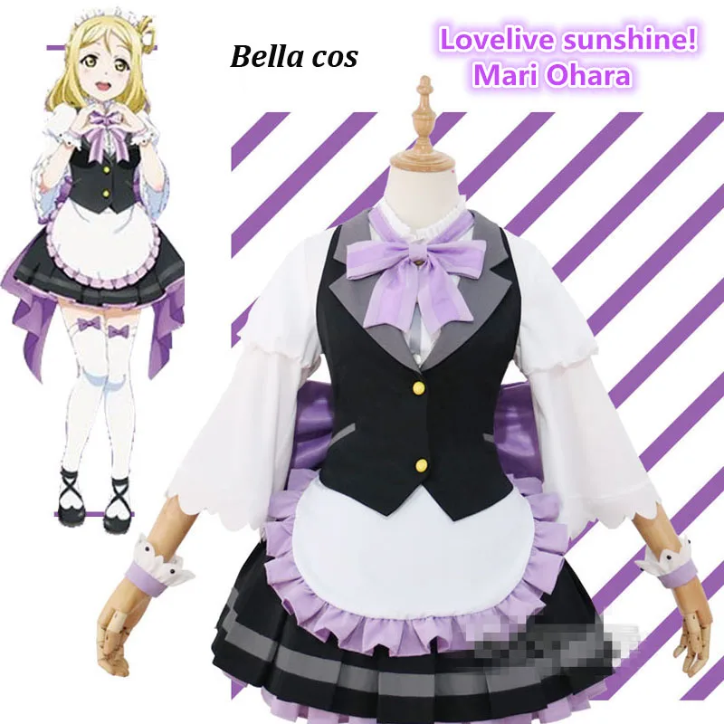 Индивидуальный размер! Aqours!Lovelive sunshine Мари охара Косплей Костюм женский фартук