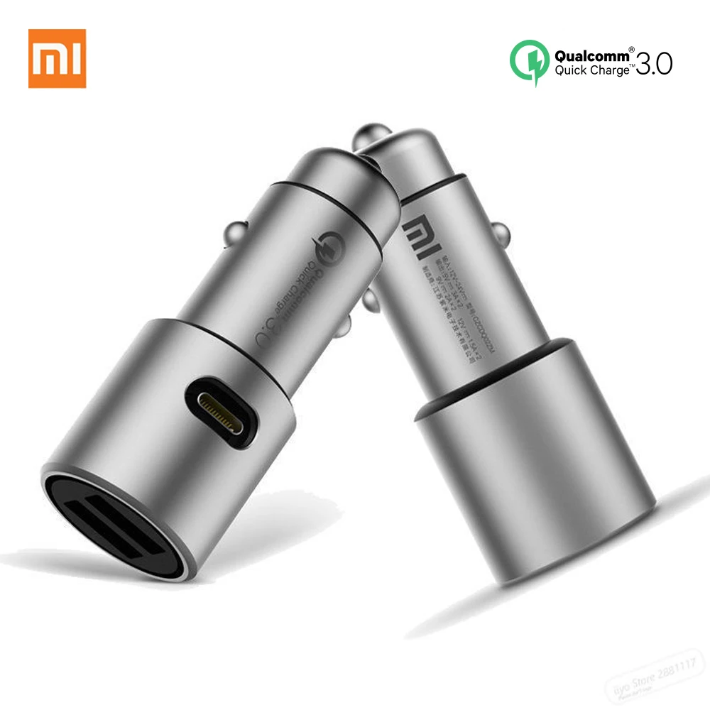 Оригинальное автомобильное зарядное устройство MI 2 для Xiaomi mi QC 3 0 с двойной USB