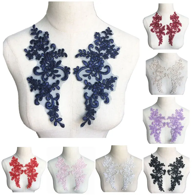 2PCS Embroidered Sew On Patches Lace Trims Mesh 8 Colors Flowers DIY Trimmings Wedding Appliques For Bridal Dancing Dress Bags
2PCS Embroidered Sew On Patches Lace Trims Mesh 8 Colors Flowers DIY Trimmings Wedding Appliques For Bridal Dancing Dress Bags