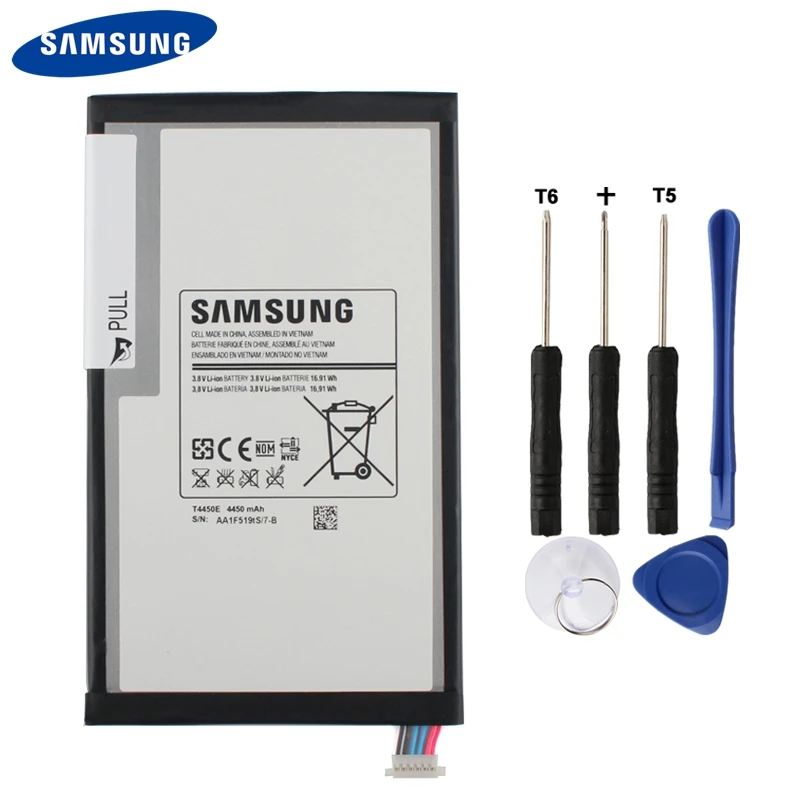 Original Samsung Battery T4450E For Samsung GALAXY Tab 3 8.0 T310 T311 T315 Built-in T4450C Tablet Battery 4450mAh
Original Samsung Battery T4450E For Samsung GALAXY Tab 3 8.0 T310 T311 T315 Built-in T4450C Tablet Battery 4450mAh