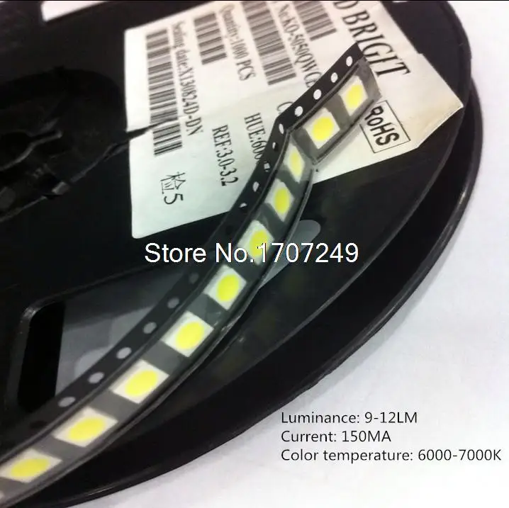 100pcs/lot 5050 led White Smd Led Bright White Light-emitting Diodes LED 5050
100pcs/lot 5050 led White Smd Led Bright White Light-emitting Diodes LED 5050