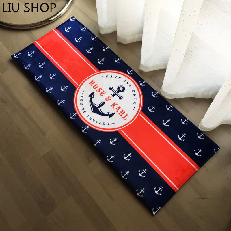 LIU anchor living room bedroom carpet fleece kitchen bathroom sailor mat long absorbent non slip rug Mediterranean style home
LIU anchor living room bedroom carpet fleece kitchen bathroom sailor mat long absorbent non slip rug Mediterranean style home
