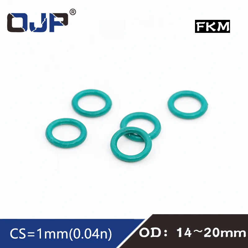 10PCS/lot Rubber Ring Green FKM O ring Seals 1mm Thickness OD14/15/16/18/19/20mm Rubber O-Rings Gasket Oil Rings Fuel Washer
10PCS/lot Rubber Ring Green FKM O ring Seals 1mm Thickness OD14/15/16/18/19/20mm Rubber O-Rings Gasket Oil Rings Fuel Washer