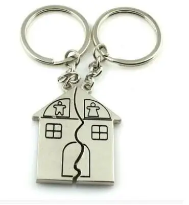 200pairs/lot fashionCreative House Metal Keychain For Women Fashion Couple Key Chains valentine gift
200pairs/lot fashionCreative House Metal Keychain For Women Fashion Couple Key Chains valentine gift
