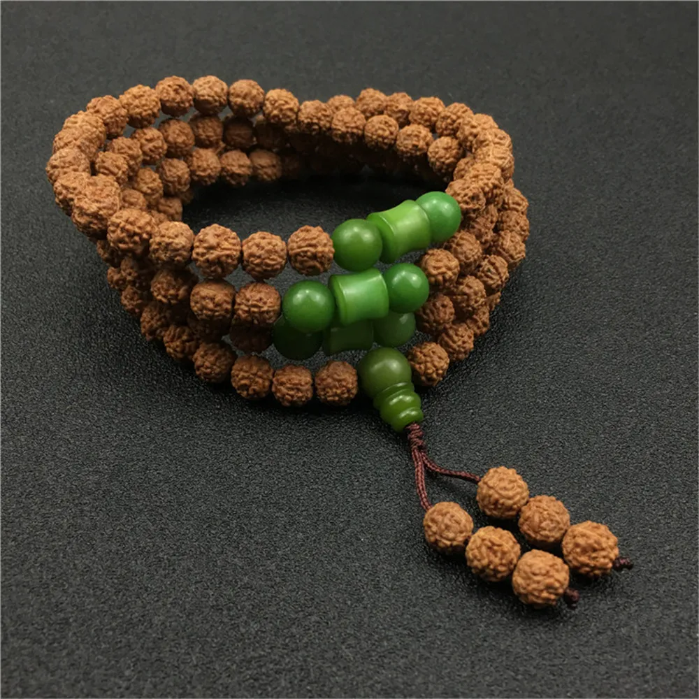 Selected 8mm Natural 5-petal Rudraksha Bracelet Buddhist 108 Prayer Beads Mala Bracelets or Long Necklace for Men Women Dropship
Selected 8mm Natural 5-petal Rudraksha Bracelet Buddhist 108 Prayer Beads Mala Bracelets or Long Necklace for Men Women Dropship