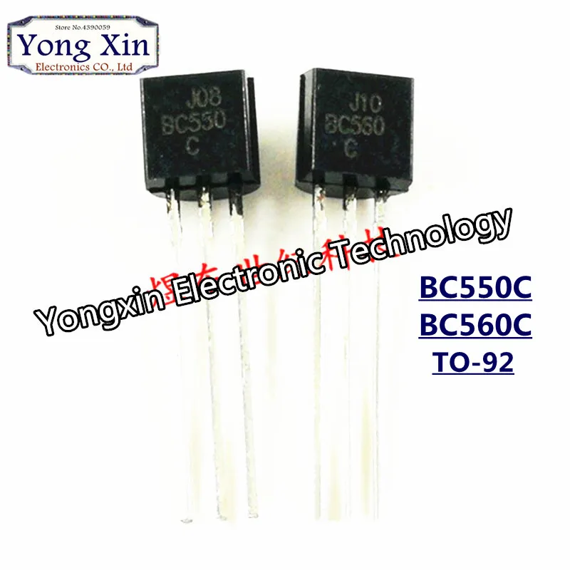 Транзистор BC550C + BC560C 25 транзисторов BC550 BC560 TO92 DIP-3 45 в 0 1a TO-92 50 шт. | Строительство и