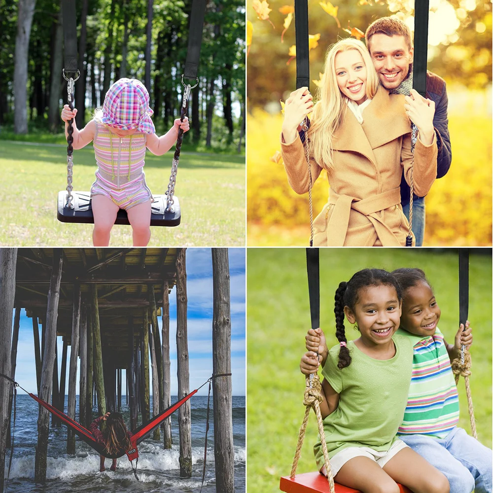 Tree Swing Hanging Kit Hammock Straps Rope Carabiner 550 KG Load Capacity OutDoor Camping Hiking Swing Chair Hanging Belt
Tree Swing Hanging Kit Hammock Straps Rope Carabiner 550 KG Load Capacity OutDoor Camping Hiking Swing Chair Hanging Belt