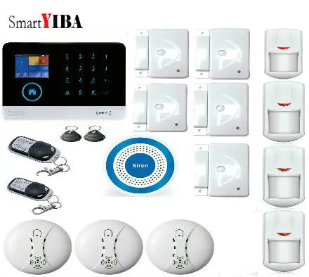 SmartYIBA Wi-Fi gsm сигнализация с сенсорной клавиатурой IOS Android APP 433 МГц домашняя
