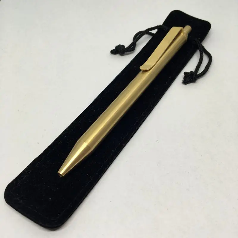 1 pcs Sophisticated Handmade Brass Pressing Signature Pen 0.5mm Black Ink Copper Clip Gel Pen Tactical Pen Self Defense EDC
1 pcs Sophisticated Handmade Brass Pressing Signature Pen 0.5mm Black Ink Copper Clip Gel Pen Tactical Pen Self Defense EDC