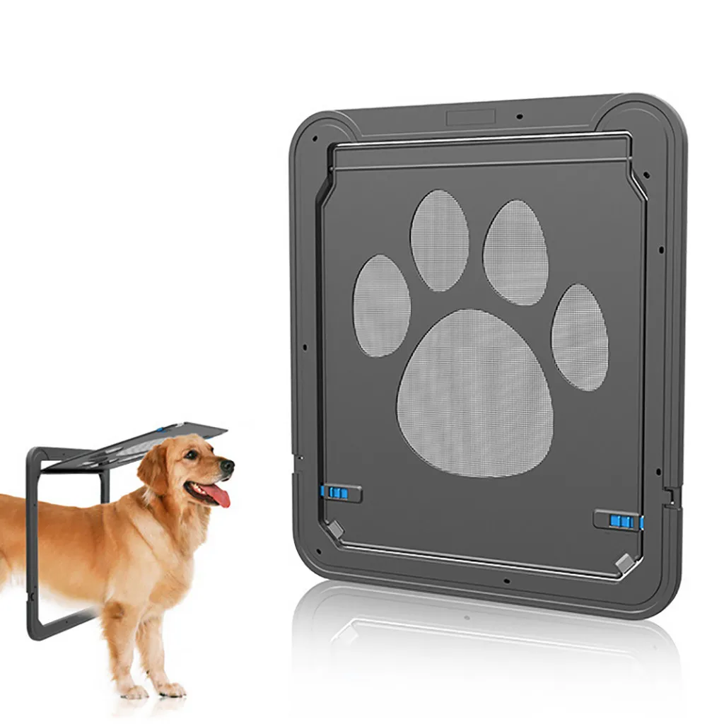 New Arrival Lockable Dog Cat Kitten Door Security Flap Door Nylon Mesh Footprint Animal Small Pet Cat Dog Gate Door Pet Supplies
New Arrival Lockable Dog Cat Kitten Door Security Flap Door Nylon Mesh Footprint Animal Small Pet Cat Dog Gate Door Pet Supplies